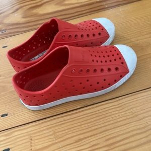 Size 1 red Native shoes